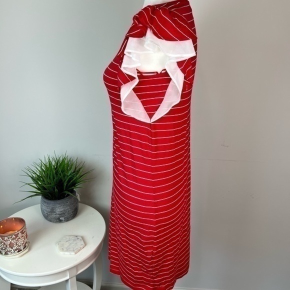 Maison Jules womens red and white stripe shift dress size XS - Picture 5 of 10